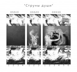 Дизайн-панели ПВХ PANDA "Струны души" 05510 Фон- 4шт. 0,25*2,7м